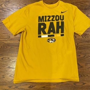 Mizzou RAH gold Nike tee